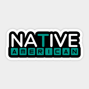 Native American Simple Typography Design Sticker